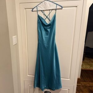 Princess Polly Satin Cowl Neck Dress